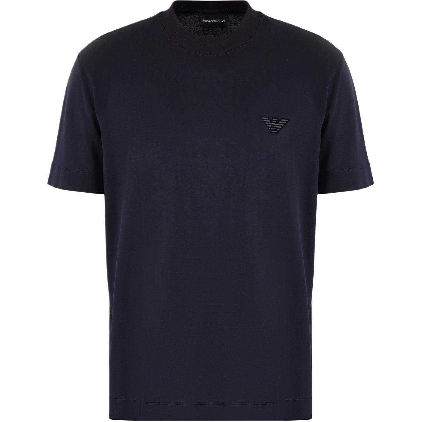 

Emporio Armani FW24 Solid Logo Round Neck Short Sleeve T-Shirt Men T-Shirts Navy-Blue 6D1TR3-1JOSZ-0950 S