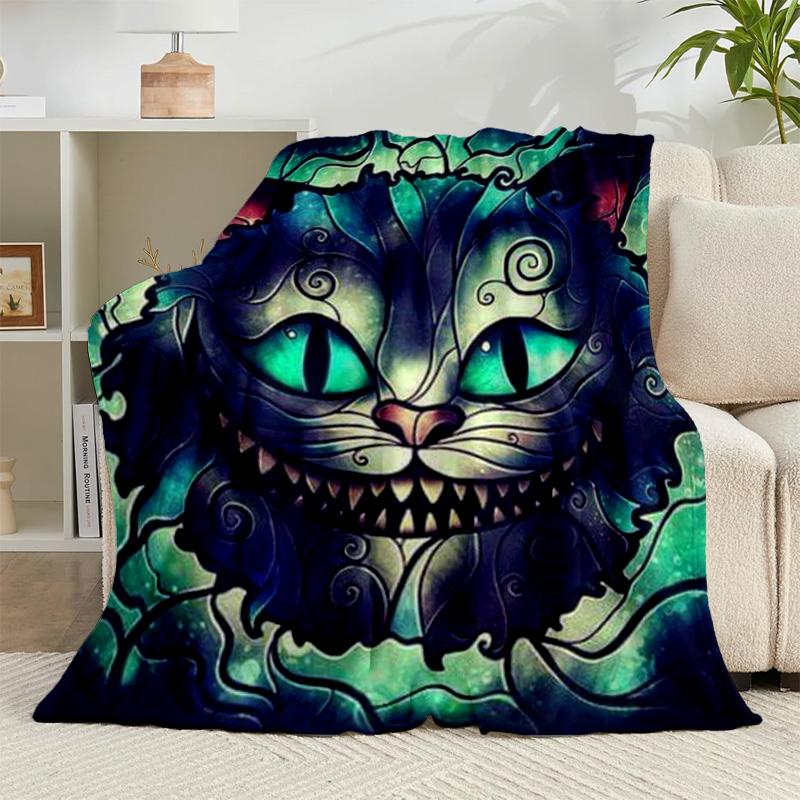 1PC Magic Cat Fantasy Art Flannel Blanket Gift, Suitable for Both Men And Women, Soft Ideal for Beds And Sofa, Birthday Or Christmas Gift