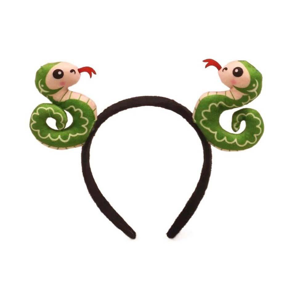 Korean Style Plush Snake Headband Headwear New Year Hair Hoop Creative Plush Snake Hairband  Party