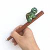 Creative Hand Carved Wooden Animal Shaped Pen