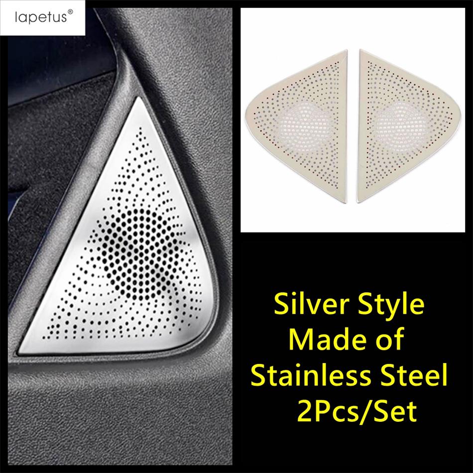 Stainless Steel Accessories For Xpeng G6 2024 2025 Pillar A Speaker Tweeter / Gear Shift Side Loudspeaker Frame Cover Trim