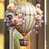 Hot Air Balloon Lantern Pendant Hot Air Balloon Sun Catcher Acrylic 2D Decorative Colorful Lawn Ornaments Charming For Window
