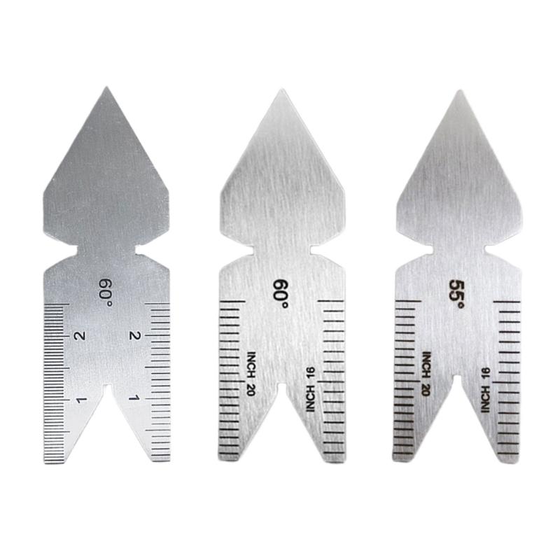 55/60 Degree Twist Drill Bit Angles Gages Grinding Center Gauges Sharping Tool StainlessSteel Measuring Tool
