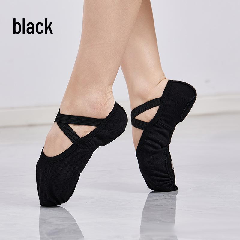 Adult & Children's Soft Sole Stretch Fabric Dance Shoes for Ballet & Latin Practice