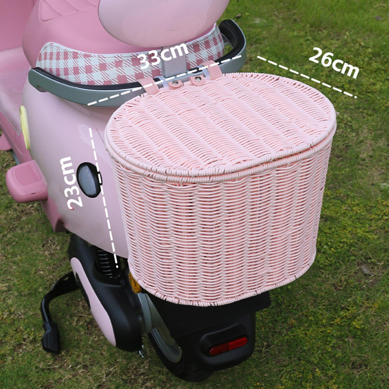 

Bike Basket Front Handlebar Storage for Scooter Most Bicycles Girls
