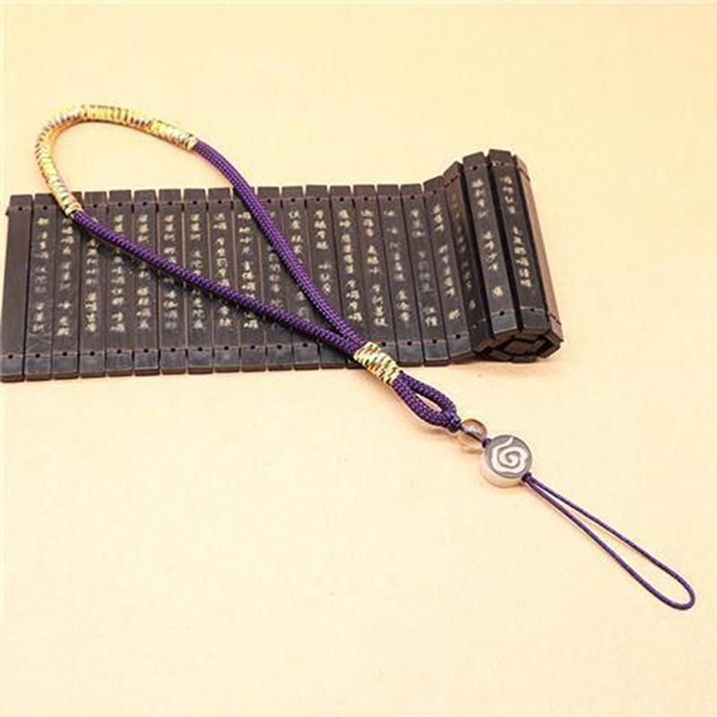 Chinese Style Phone Wrist Charm Strap Cell Phone Finger Keychain Hand-Woven Ring Buckle Pendant Cloud Pattern