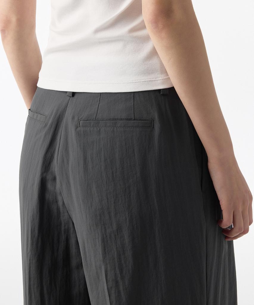 MUSINSA STANDARD WOMAN Women'S Crinkle Wide Pants [Gray]