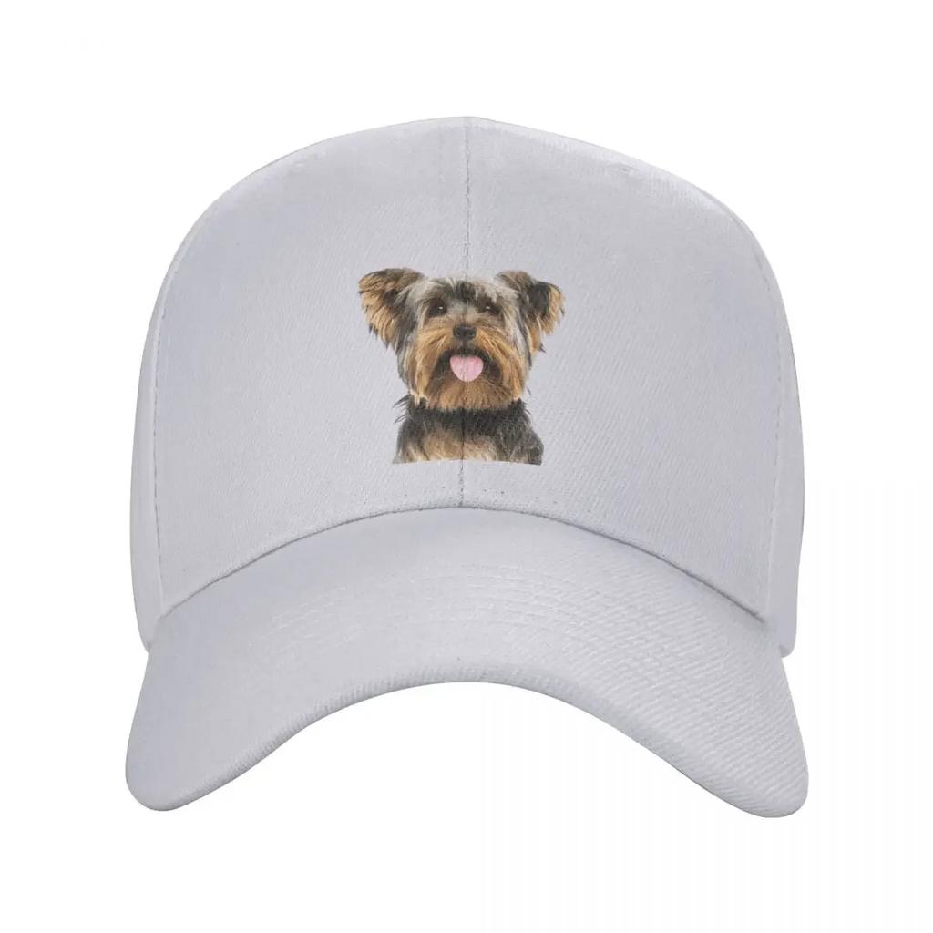 Custom Yorkshire Terrier Baseball Cap for Unisex Women Adjustable Yorkie Dog Dad Hat Outdoor Snapback Hats