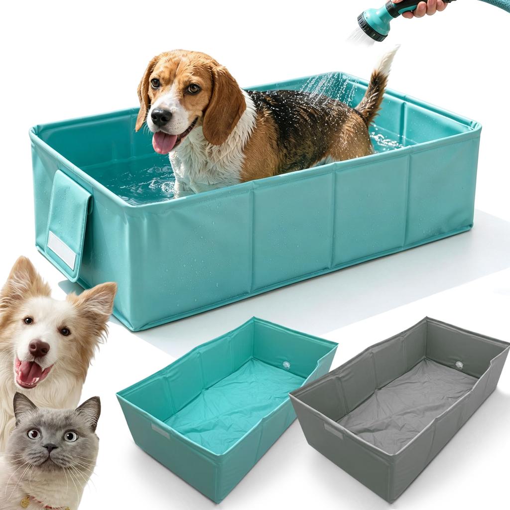 Foldable Pet Bathtub Portable Dog Bath for Home Travel and Grooming