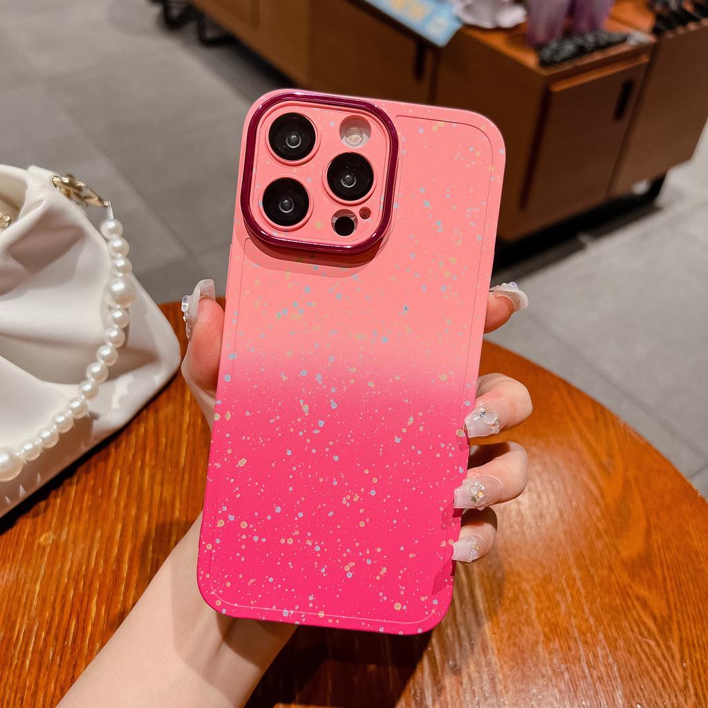 Applicable To Apple 15 ProMax Gradient Phone Case Psychedelic Starry Sky IPhone 14 Creative Lens Film 13 Protection Case