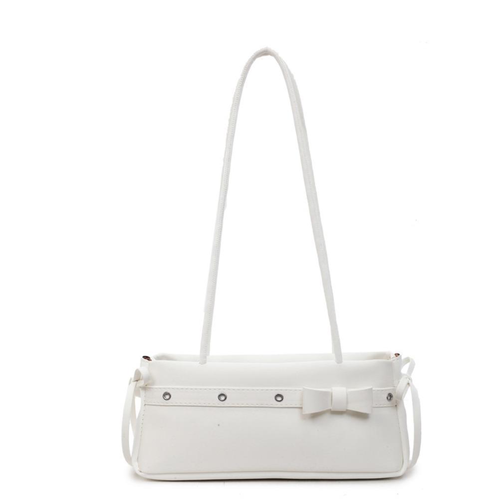 

Bow Ribbon French Stick Handbag Y2K Underarm Bag Fashion Bow Shoulder Bag Daily белый