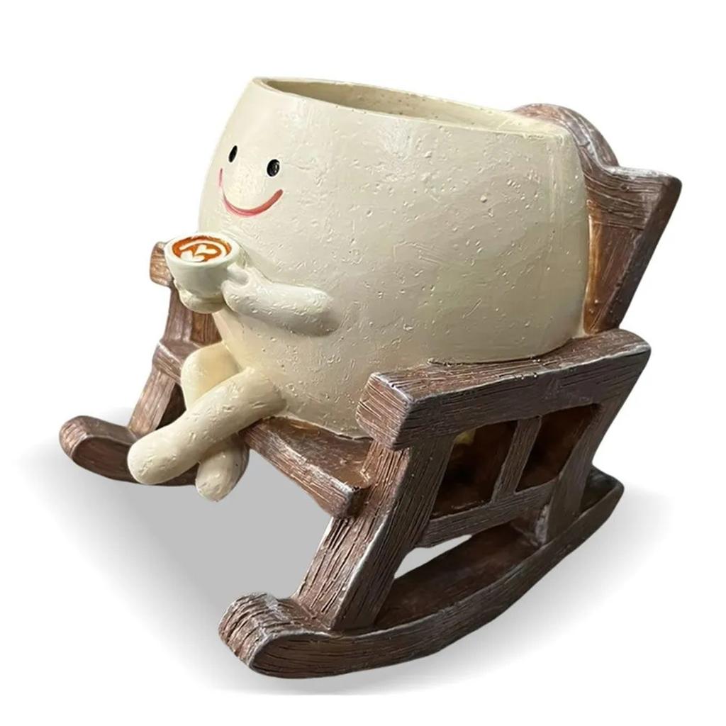 Cute Resin Planter Small Succulent Pot Cartoon Shaped Plant Pot For Plants Flower Cactus Plants Not Included