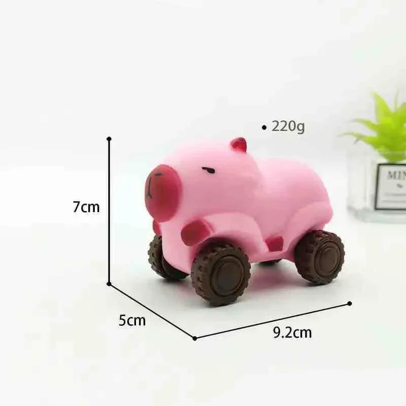 Squeeze Capybara Car Funny Gift Creative Cartoon Capybara Soft Mochi Stress Relief Kids Adults Fidget Vent Decorationaccessories
