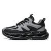 Trend casual men's shoes autumn new breathable non-slip men's sports travel shoes thick sole heightening dad trendy shoes men