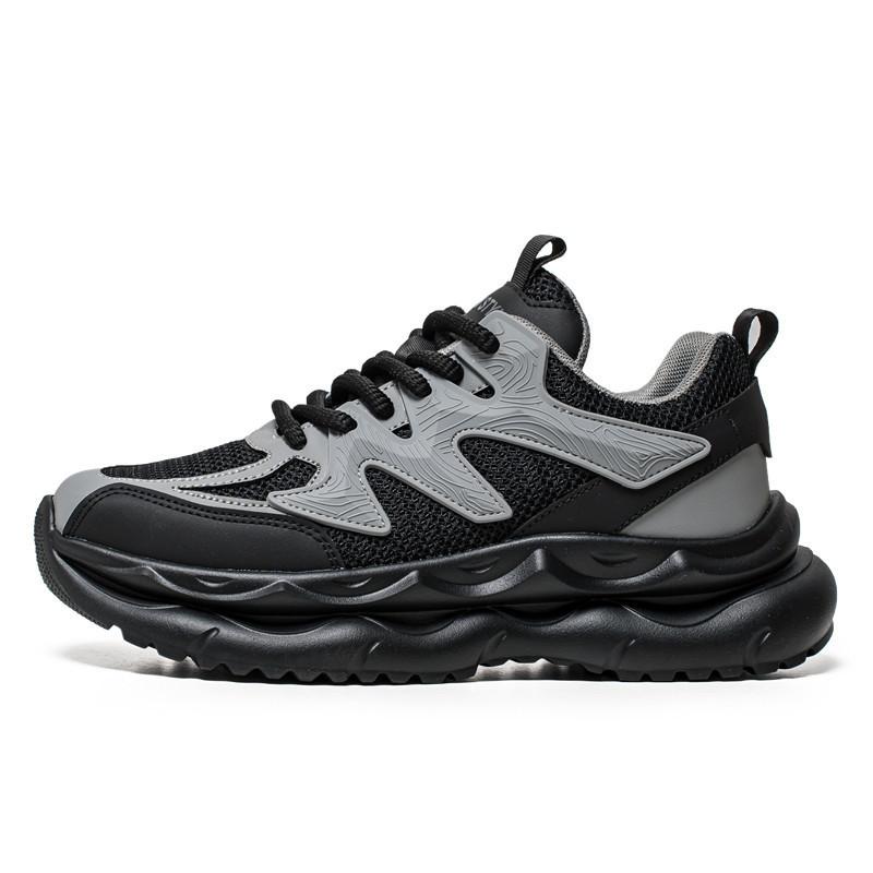 Men's shoes 2025 new trend autumn breathable youth sports leisure running shock absorption heightening lightweight dad shoes