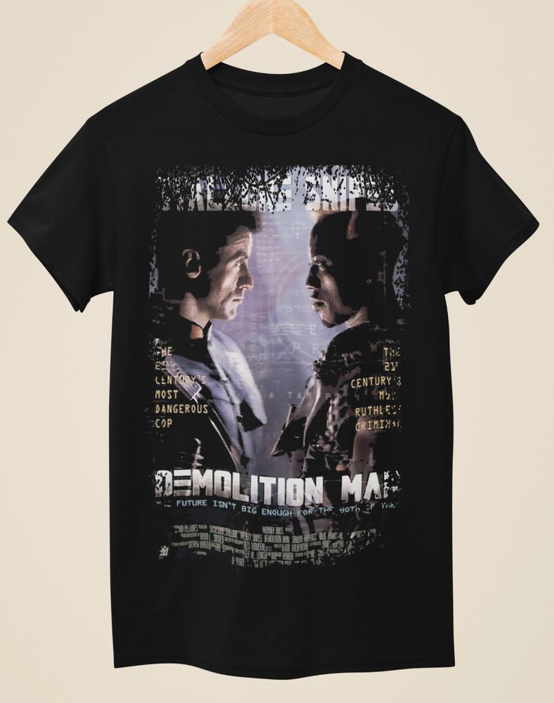 Demolition Man - Movie Poster Inspired Unisex Black T-Shirt Unisex T-Shirt