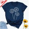 Boho Dandelion Wild Flower Shirt Flower Graphic Garden Wildflower Botanical Cottagecore Tshirt Boho Floral Shirt Unisex Clothing