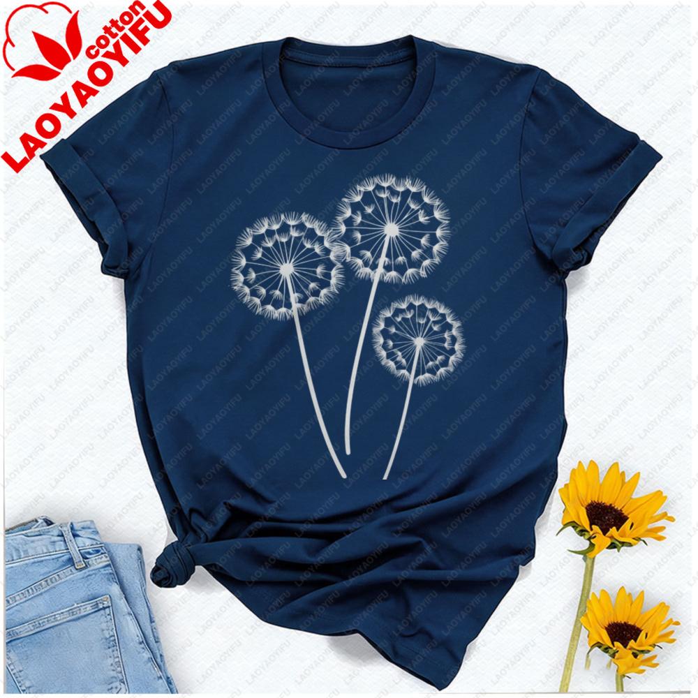 Boho Dandelion Wild Flower Shirt Flower Graphic Garden Wildflower Botanical Cottagecore Tshirt Boho Floral Shirt Unisex Clothing