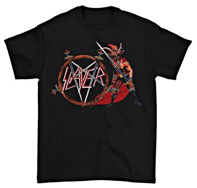 New Slayer Band Show No Mercy Album Pentagram Thrash Metal TShirt Badhabitmerch Unisex T-Shirt
