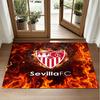 Sevilla FC Design Crystal Velvet Rug Soft Decorative Mat for Bedroom Entrance