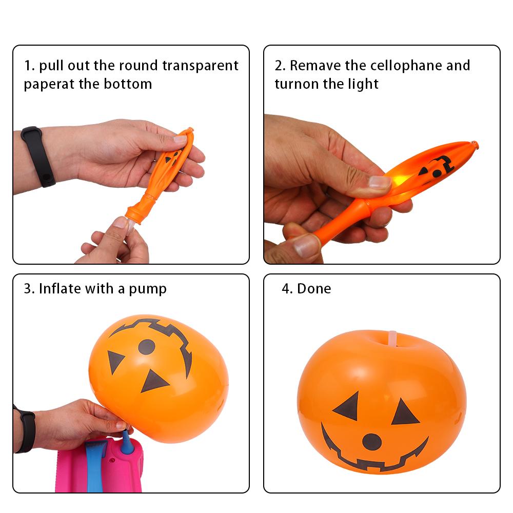 6/1Pcs Halloween Pumpkin Lantern Balloons Ghost Pumpkin Latex Inflatable Balloon Kids Gifts Toys Halloween Party Decors Supplies