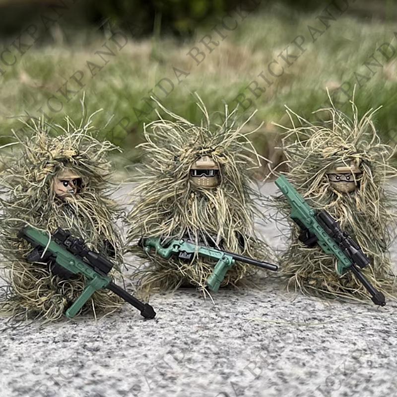 Military Series Soldier Figures Building Blocks SWAT Army Special Force Sniper Camouflage Clothes Ghillie Suit Games Bricks Toys