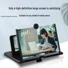 10/12-inch HD Mobile Screen Amplifier with Pull-Out Lazy Stand
