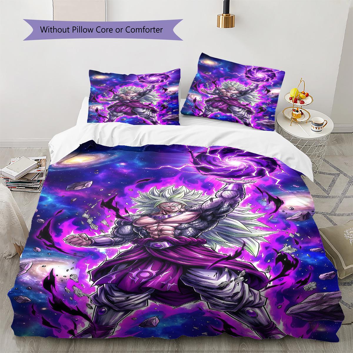 

Dragon Ball Multi-Size Bedding Set Soft Microfiber Duvet Cover with Pillowcases 135x200cm