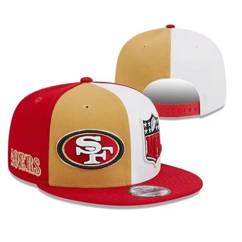 Unisex Embroidered Flat Brim Baseball Cap NFL Team Style Outdoor Sun Hat