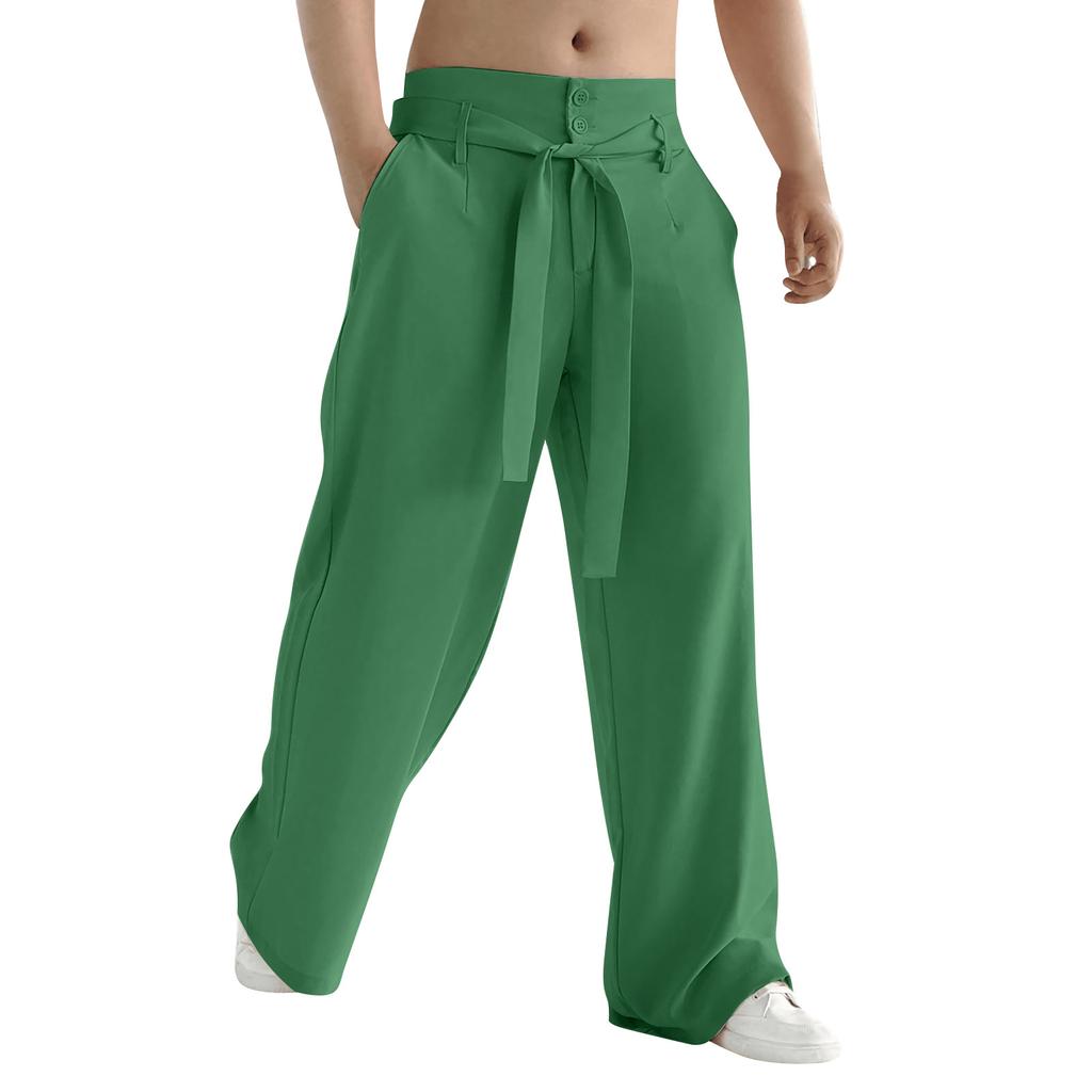 Ανδρικά Μοντέρνα Μονόχρωμα Casual Παντελόνια ίσιας γραμμής