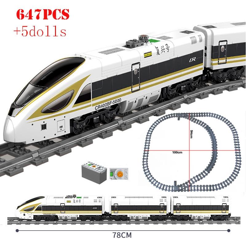 City Trains Flexible Tracks Forked Straight Curved Rails Switch Building Blocks Creative Toys for Kids Gifts