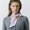 Stem Long Twilly Silk Scarf - Violet