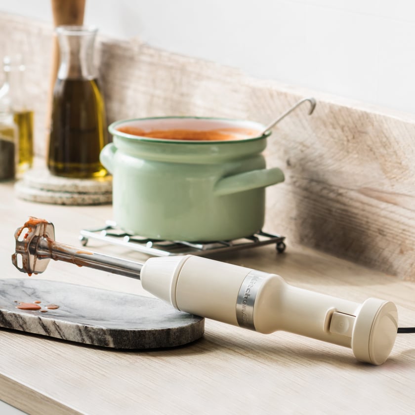 Kitchenaid 5Khbv83 Hand Blender with Accessories Color: Cream Gloss