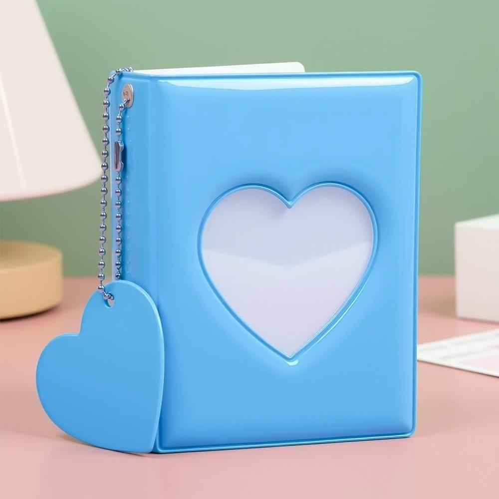 Portable Photo Album 3 Inch 40 Pockets Love Heart Card Book Photocard Album  Kpop Photocard