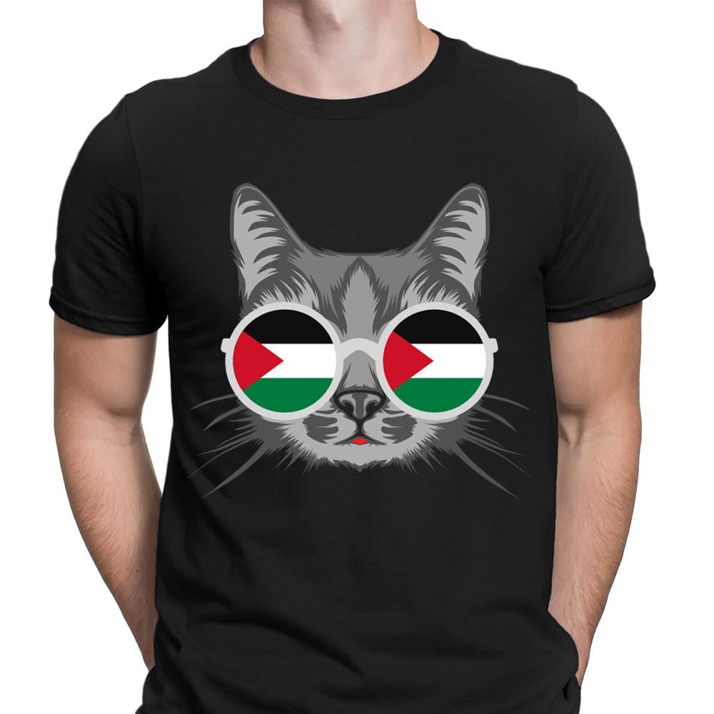 Free Palestine T-Shirt Gaza Freedom Palestinian Flag Solidarity Mens Tee #PD11