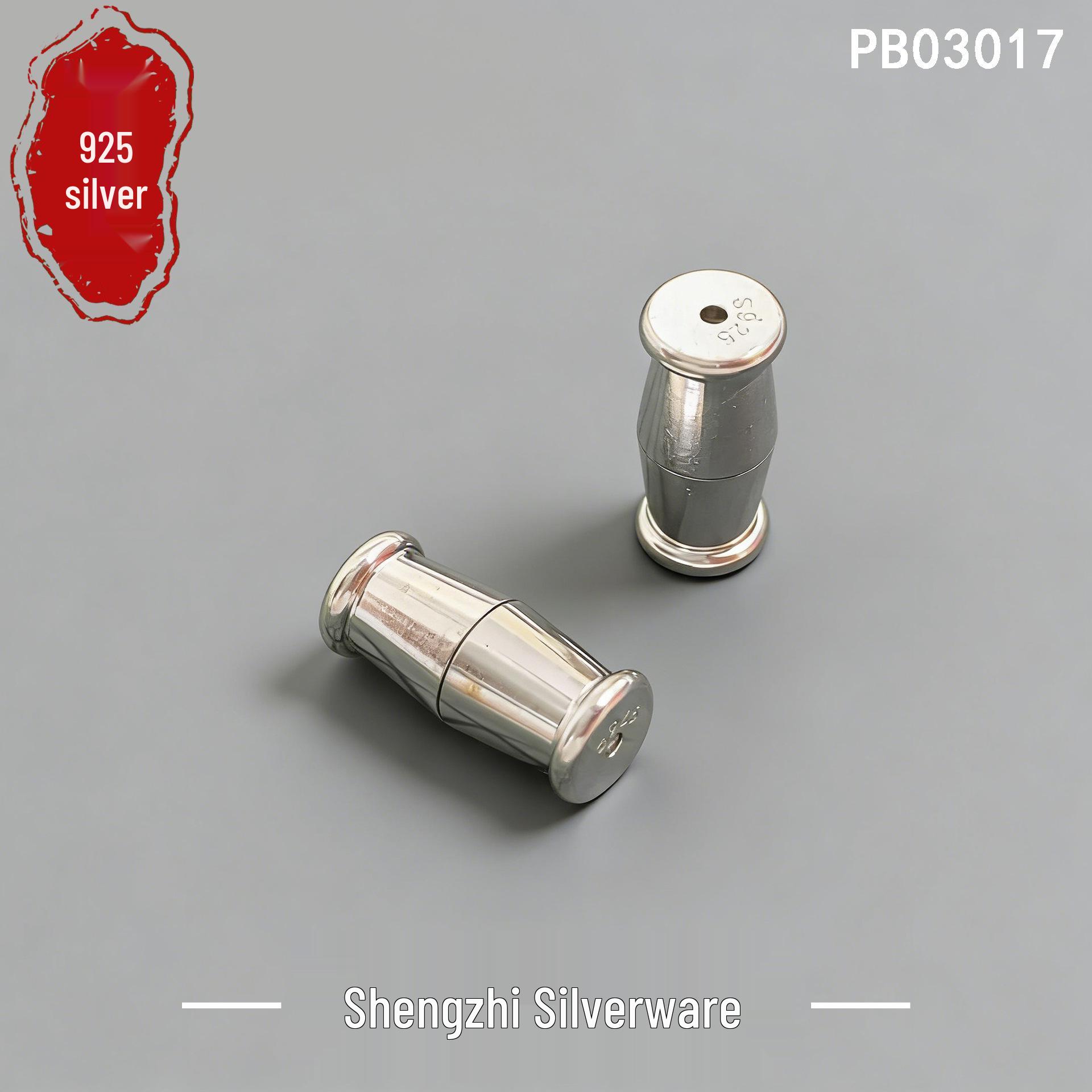 S925 Sterling Silver Screw Clasp Bracelet & Necklace Connector - DIY Jewelry Accessory 4x10mm серебряный