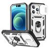 Applicable to iPhone16 military window push three-in-one mobile phone case Apple 15 ring car magnetic anti-drop protective case