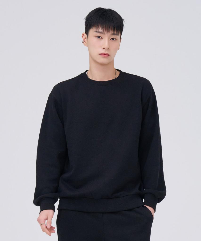 CHASECULT Unisex Essential Brushed Sweatshirt - Black