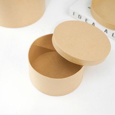 Caixa de Papel Kraft DIY Caixas para Cupcake Porta Doces e Presentes Recipientes para Sobremesas Com Tampas Embalagem Redonda