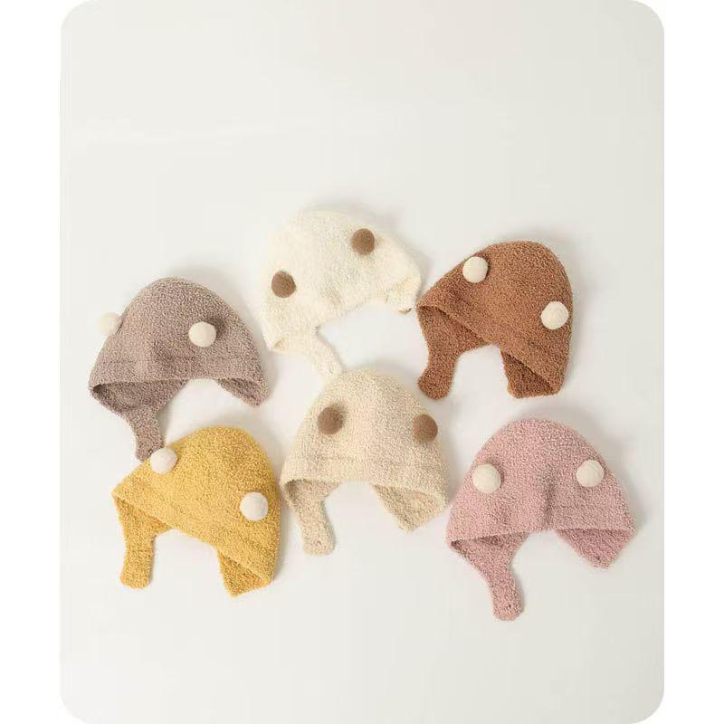 Adorable Plush Ear Protection Hat for Babies - Warm and Cozy Autumn/Winter Accessory for Boys and Girls