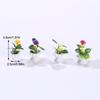 4Pcs Miniature Bonsai Plant Model Realistic Potted Plants For Dollhouse Decoration Micro Landscape Props For Mini House