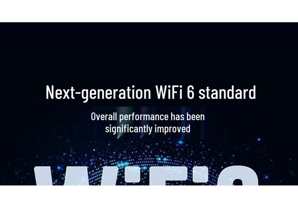 Driver-Free 5G Dual-Band WiFi 6 USB Network Adapter for Desktop Computers