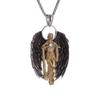 Classic Punk Mechanical Angel Warrior Pendant Necklace Men\\\\'s High Quality Metal Rock Biker Jewelry