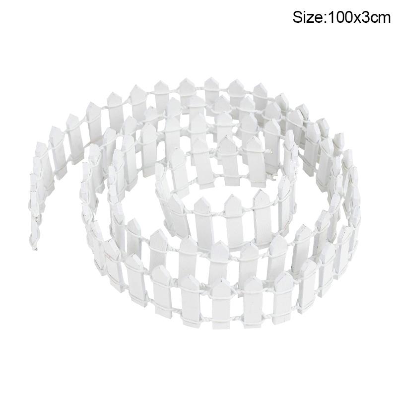 

100*5см/3см Мини Деревянный Забор Сделай Сам Миниатюрный Сказочный Сад Деревянный Барьер Кукольный Домик Витрина Ремесло Аксессуары для Домашнего Декора