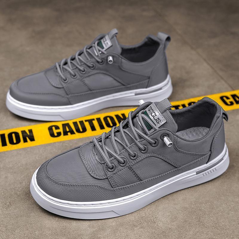 Men's Shoes 2025 Autumn New Ice Silk Cloth Shoes Korean Version Trend Breathable Sports Shoes Men's Fashion Casual Canvas Board Shoes