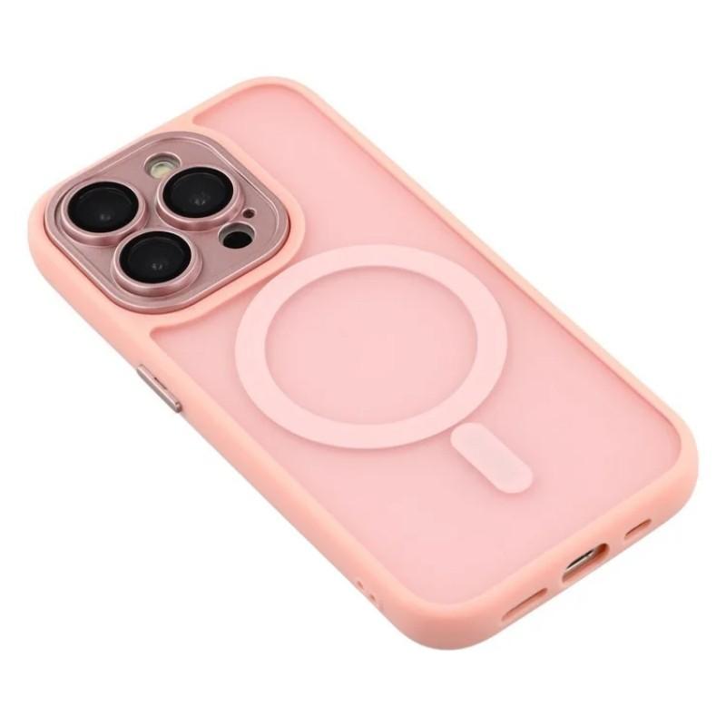 For iPhone 15 Pro Max Back Cover Compatible with MagSafe WANLONFENG QB1 Series PC TPU Shockproof Phone Case
