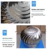 304 Stainless Steel Non-Powered Roof Ventilator