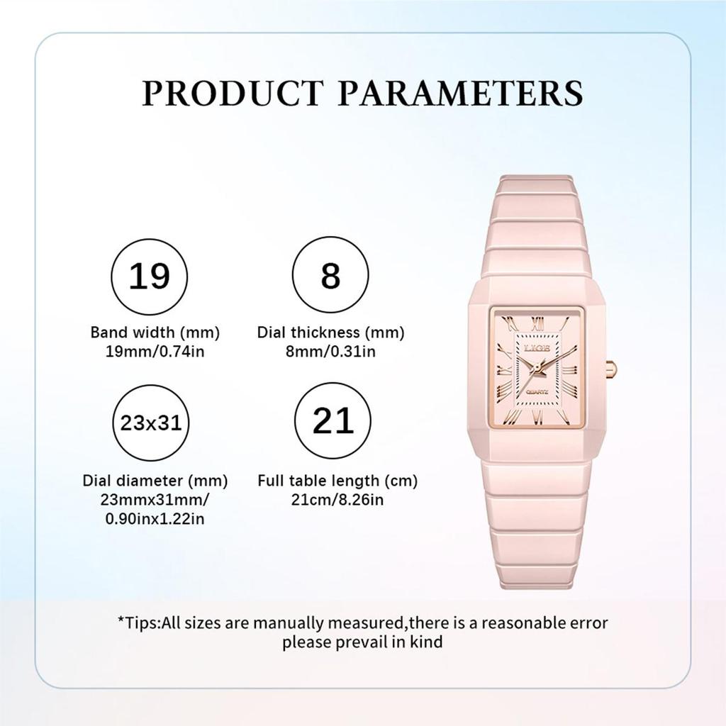 LIGE Fashion Women's Watch Simple Casual Ceramic Waterproof Quartz Watch Women Gift