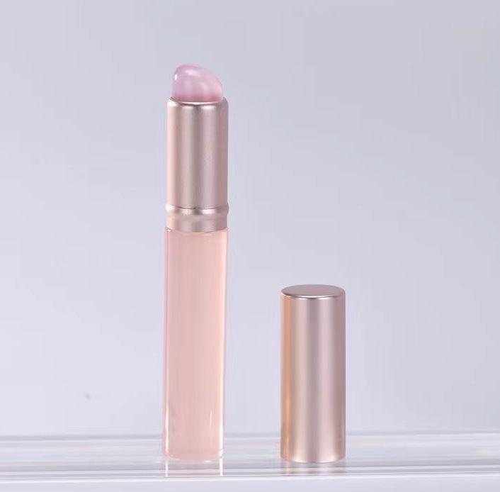 Silicone Lip Brush: Portable, Round Head, Ideal for Blending Lipstick and Lip Mud