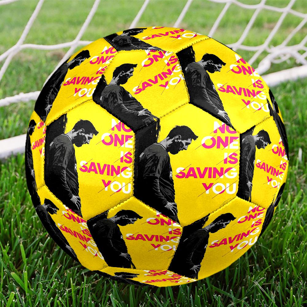 Messi 10 Number Never Give Up Football Soccer Ball Size 5 Football Machinestitched Indooroutdoor Training And Matches Sports Enthusiast Gifts